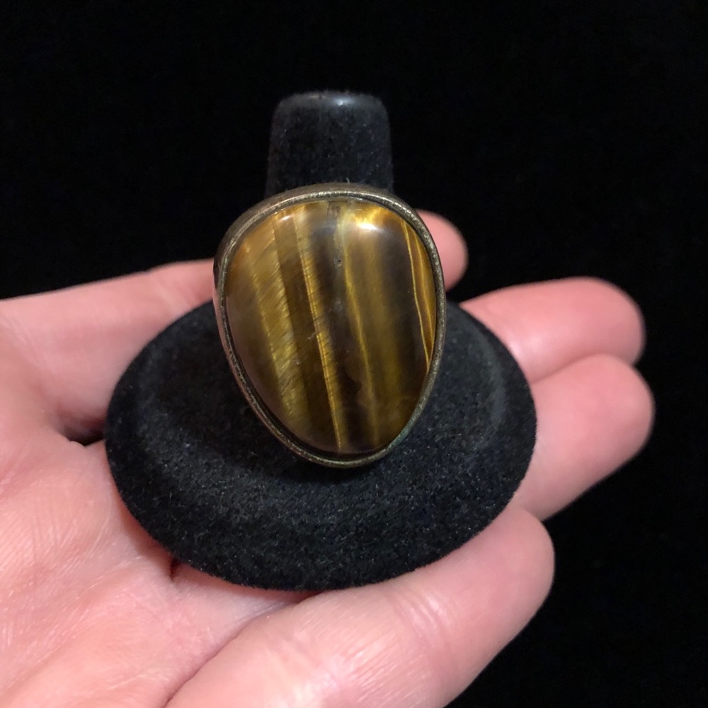Kenneth Cole Reaction Tiger's Eye Statement Ring